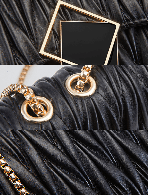 Compact Leather Bag - Vienza